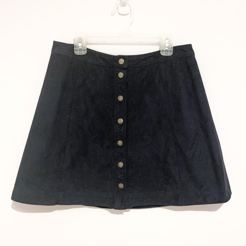 Aeropostale Suede Navy Blue Skirt
